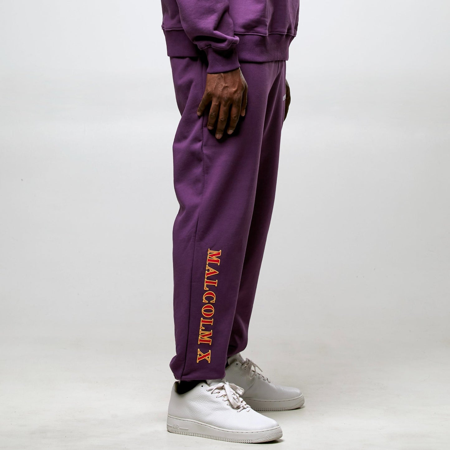 Malcolm X Sweatpants - Purple