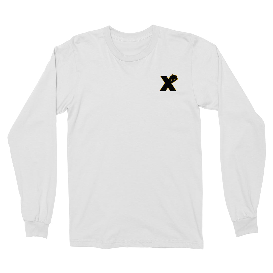 Small X Fist LS Tee In White